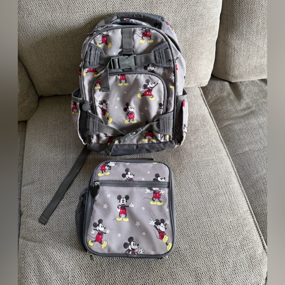 Pottery Barn Kids discontinued Mickey Mouse Backpack and Lunch Bag